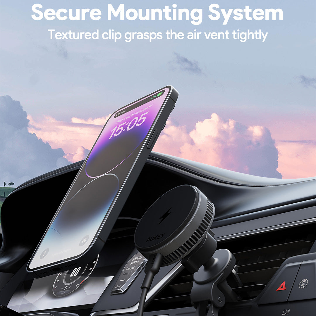 HD-MC13AP 25W Qi2.2 MagFusion Wireless charging with Cooling Charging Car Mount