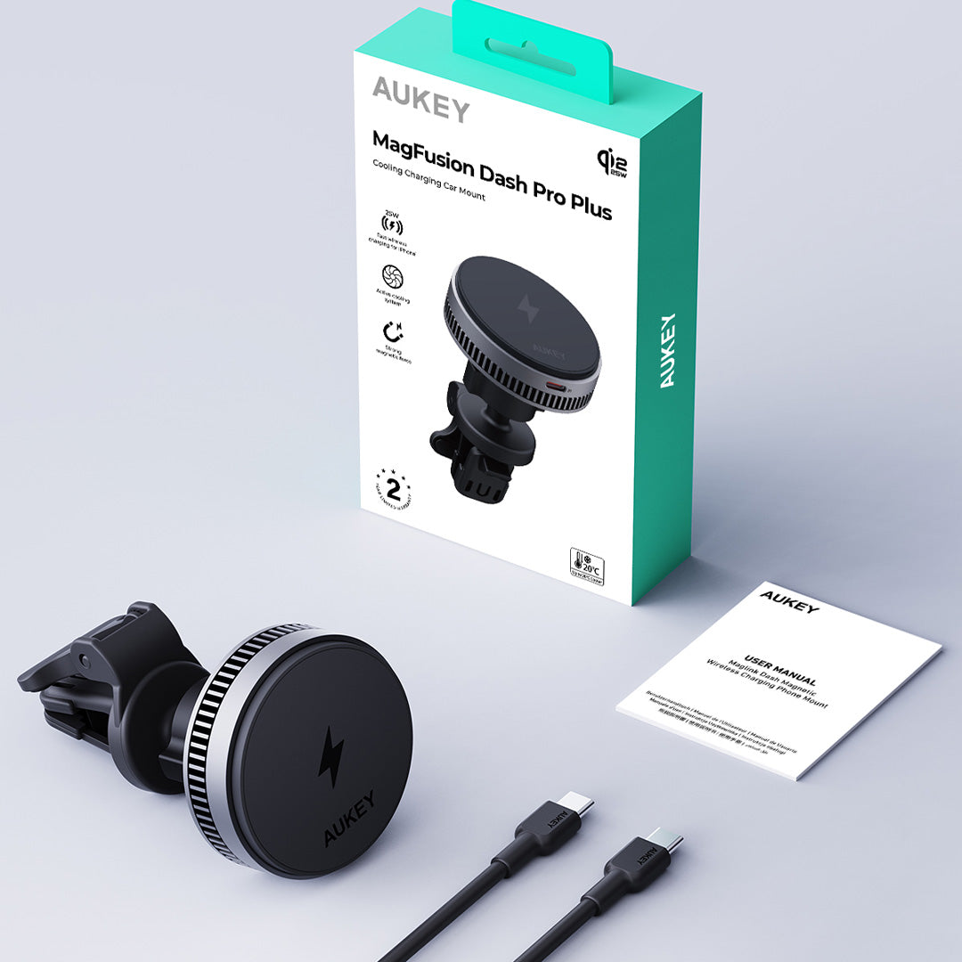 HD-MC13AP 25W Qi2.2 MagFusion Wireless charging with Cooling Charging Car Mount