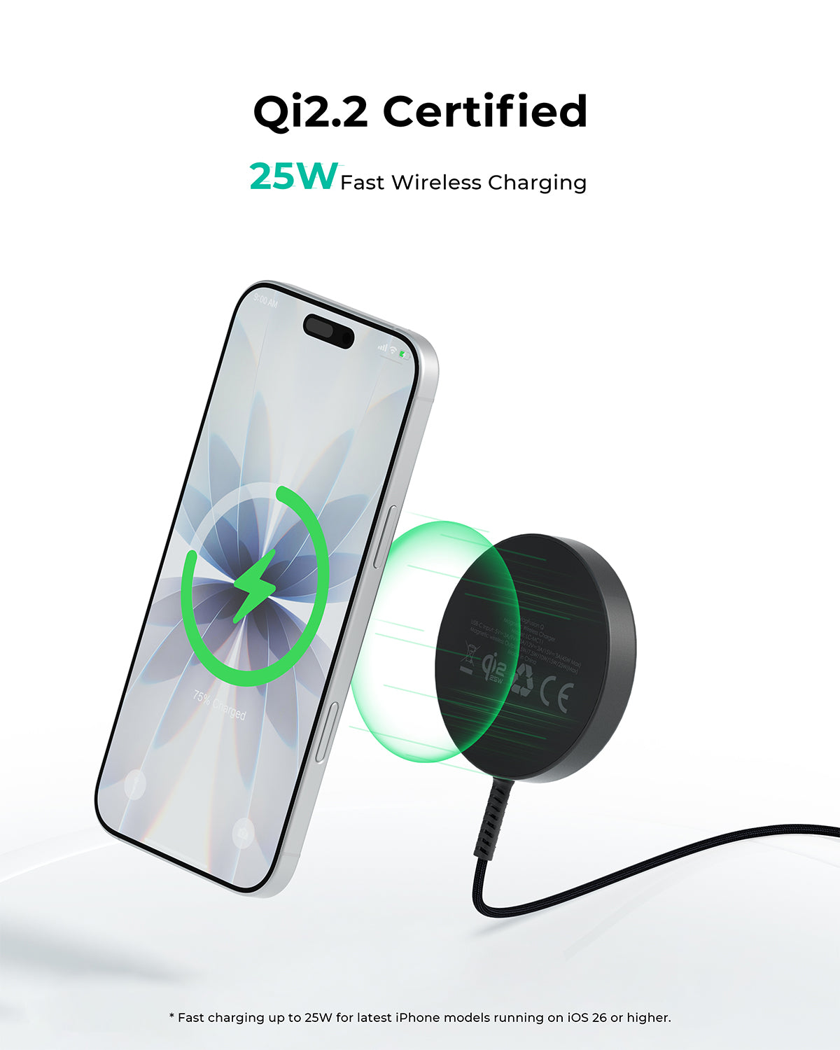 LC-MC11 MagFusion Q Qi2.2 25W Magnetic Fast Wireless Charger