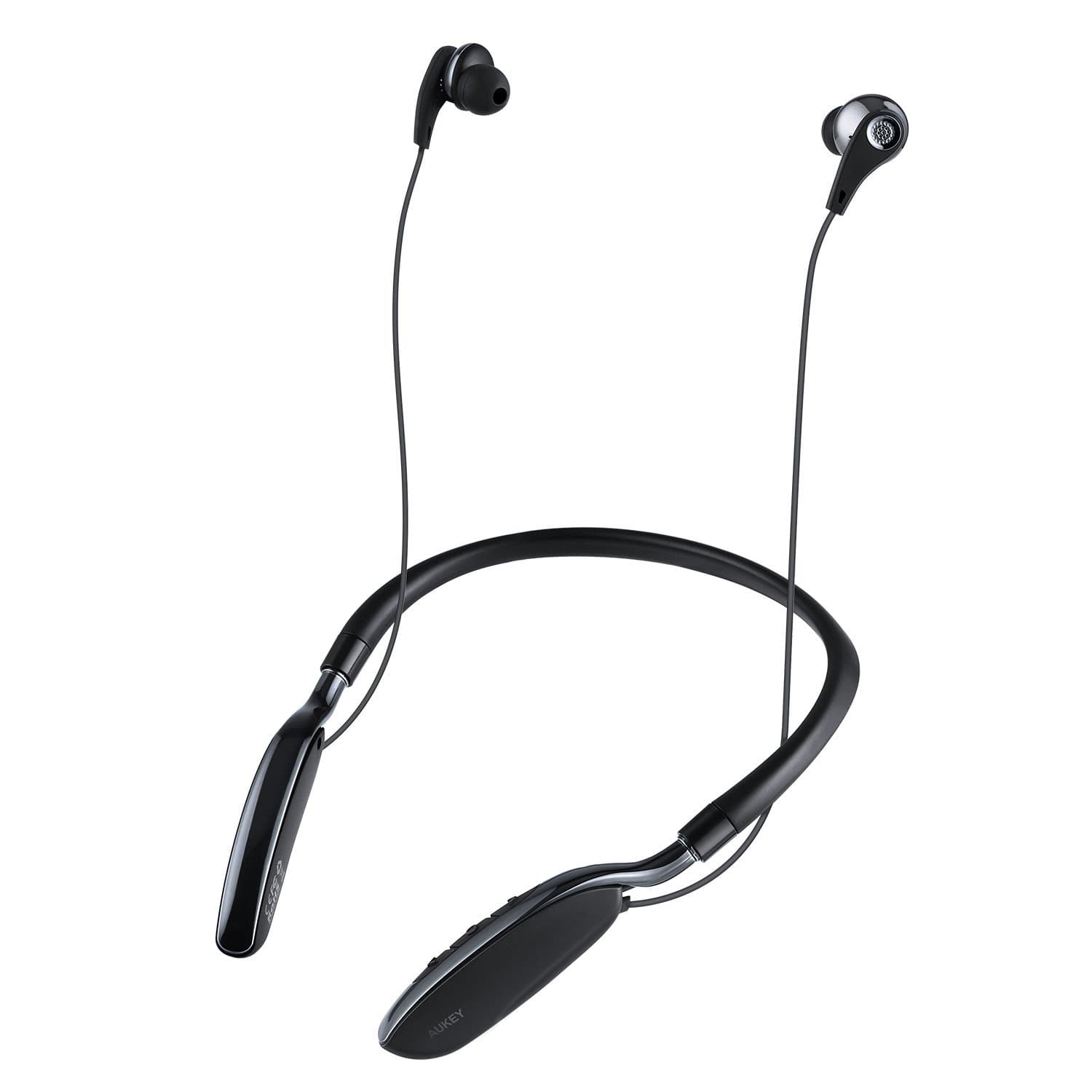 AUKEY EP-B39 Neckband Bluetooth Headset 20-Hour Playtime and Built-In Microphone - Aukey Malaysia Official Store