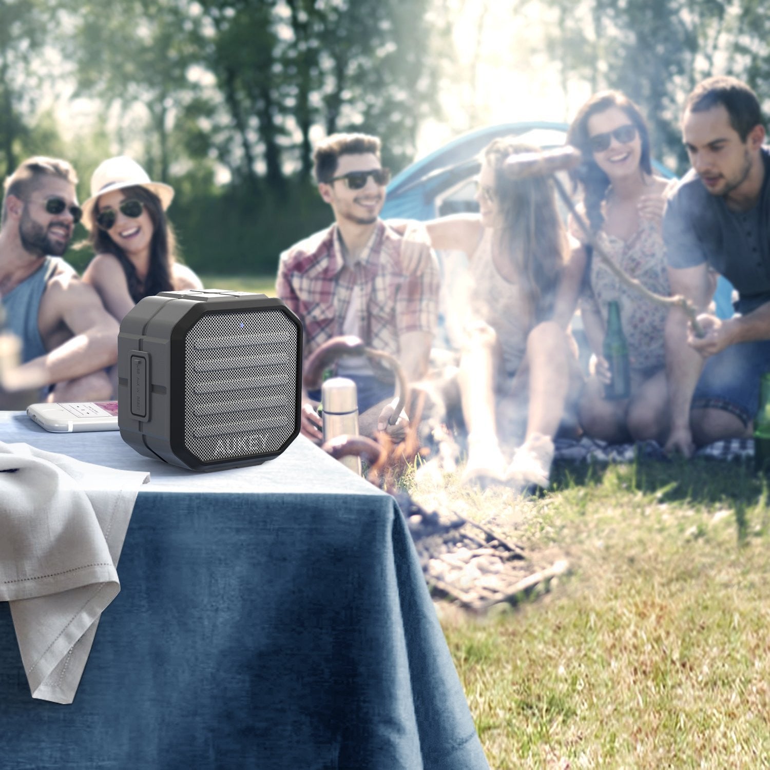 AUKEY SK-M13 Portable outdoor wireless bluetooth speaker with enhance bass - Aukey Malaysia Official Store