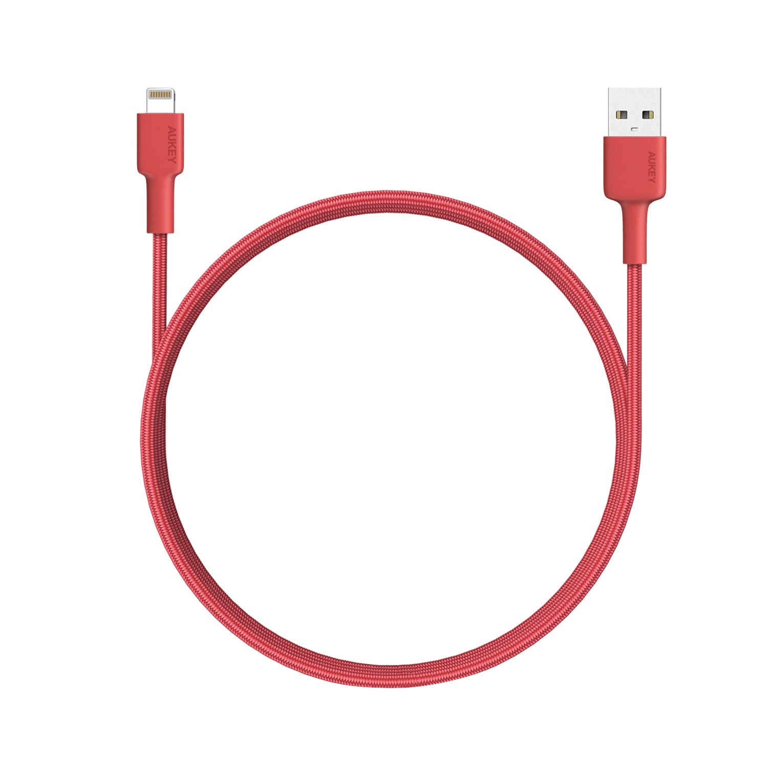 AUKEY CB-BAL3 Nylon Durable MFI Lightning cable - RED