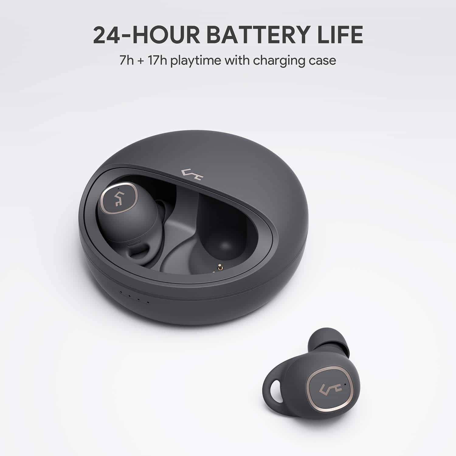 EP-T10 Key Series IPX5 BT 5.0 TWS True Wireless Earphone with Touch Control & Qi Wireless Charging