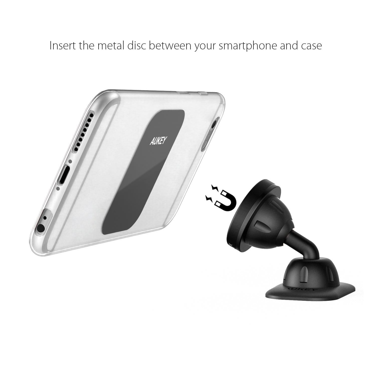 AUKEY HD-C13 Universal Magnetic Dashboard Car Phone Mount Holder - Aukey Malaysia Official Store