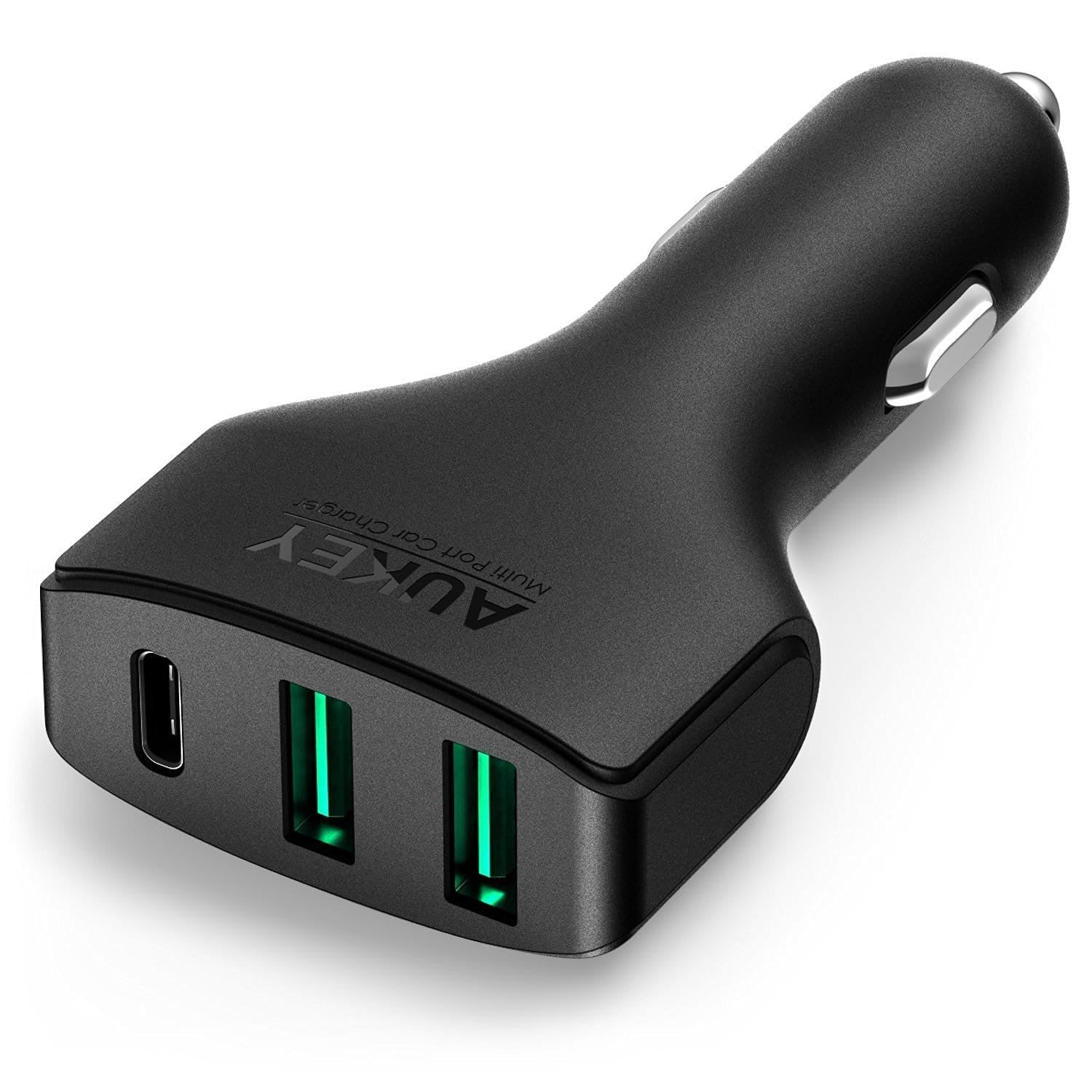 AUKEY CC-Y3 49.5W 10A AiPOWER Quick Charge 3.0 USB C Car Charger - Aukey Malaysia Official Store