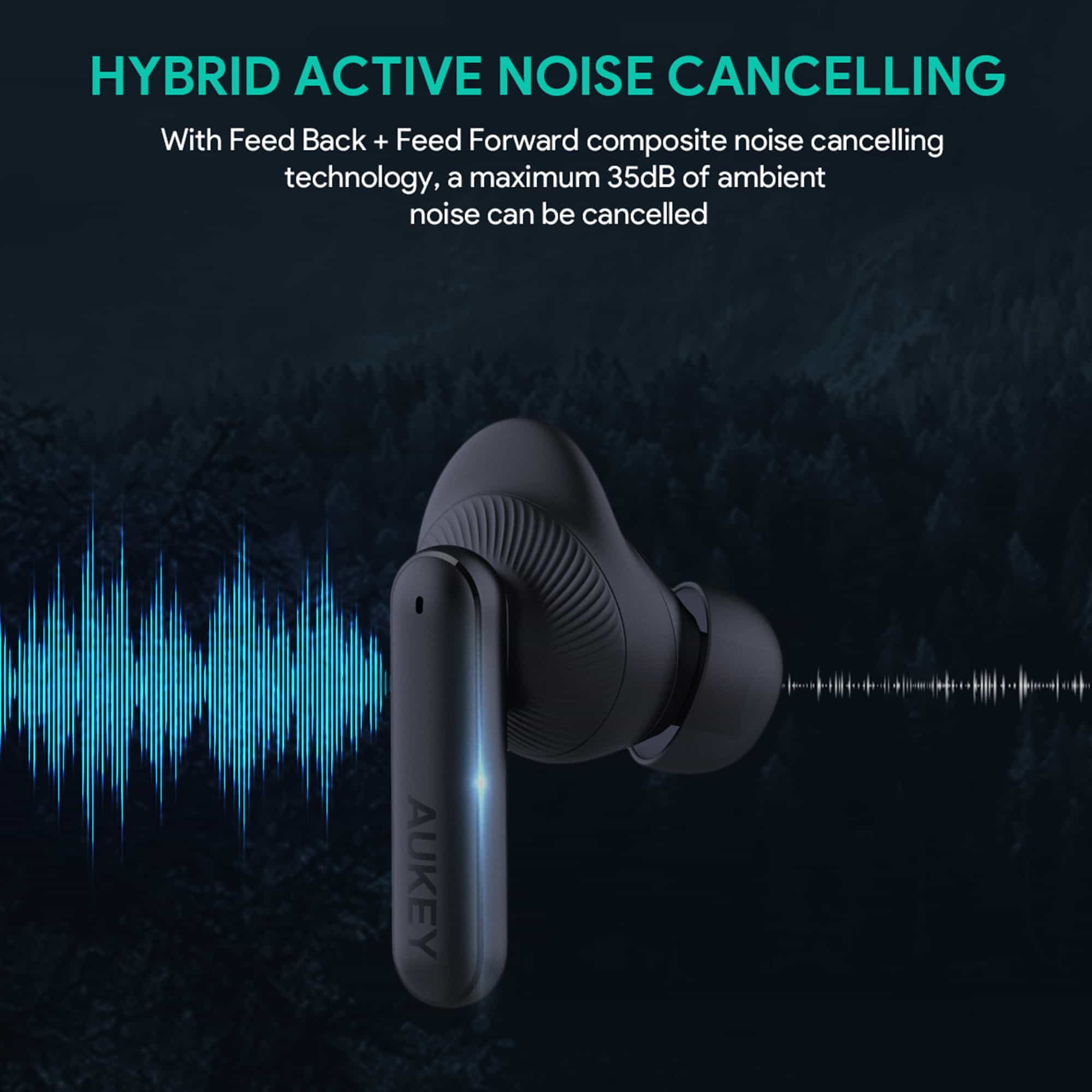 EP-N8 Sports TWS True Wireless Earbuds with ANC & Transparency Mode