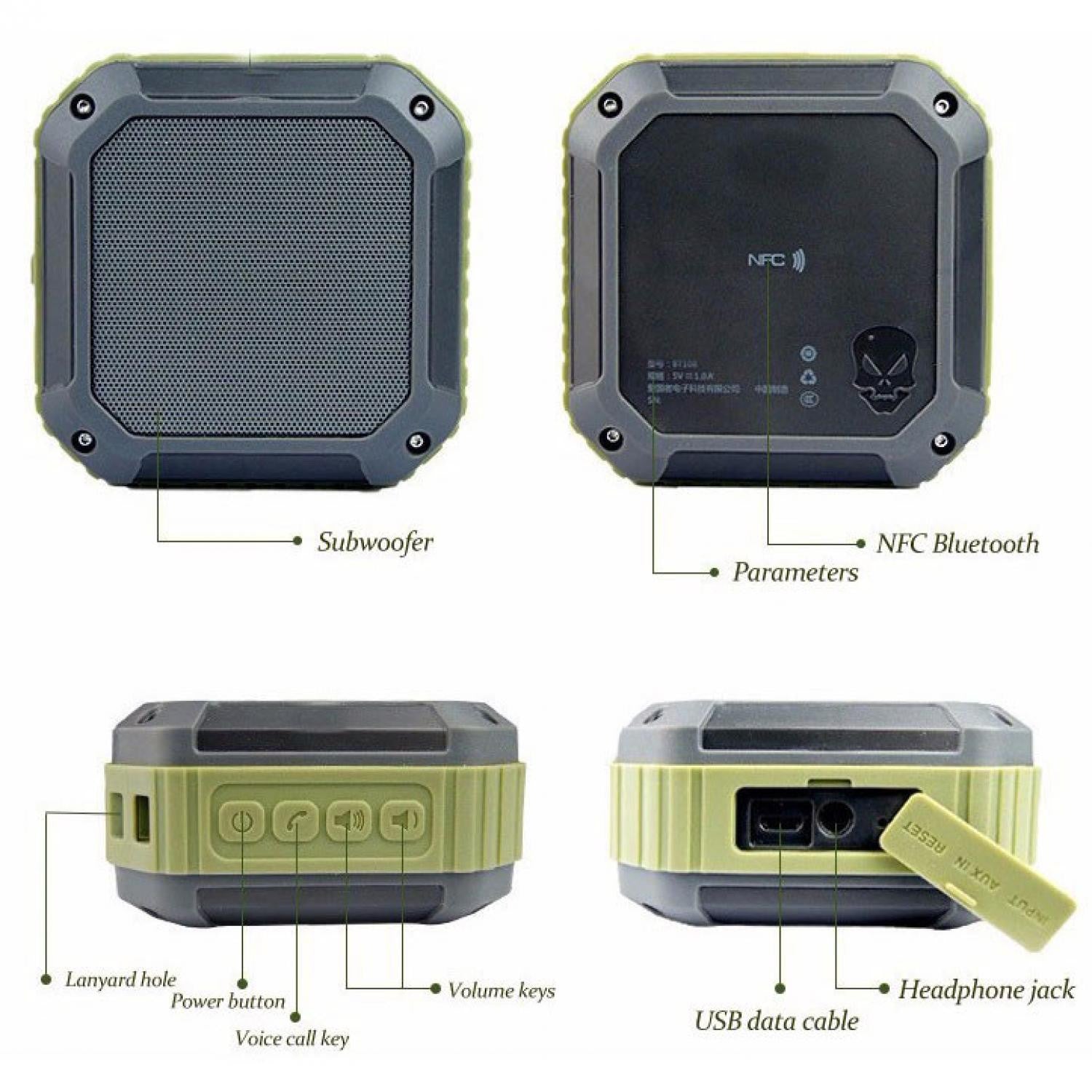 AUKEY SK-M16 Bluetooth 4.1 Waterproof Speaker - Aukey Malaysia Official Store