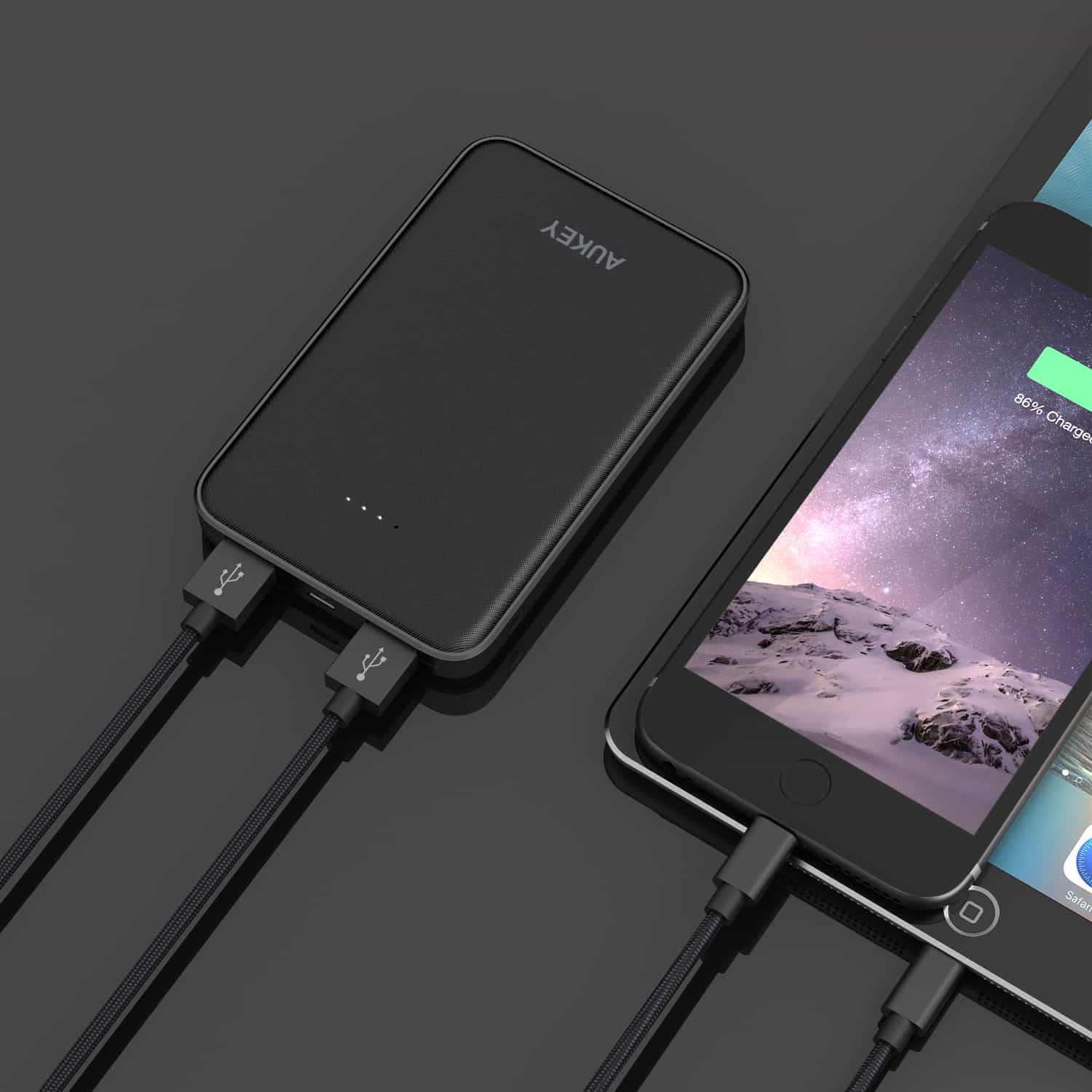 PB-N50 10000mAh Compact Dual Port AiPower Power Bank