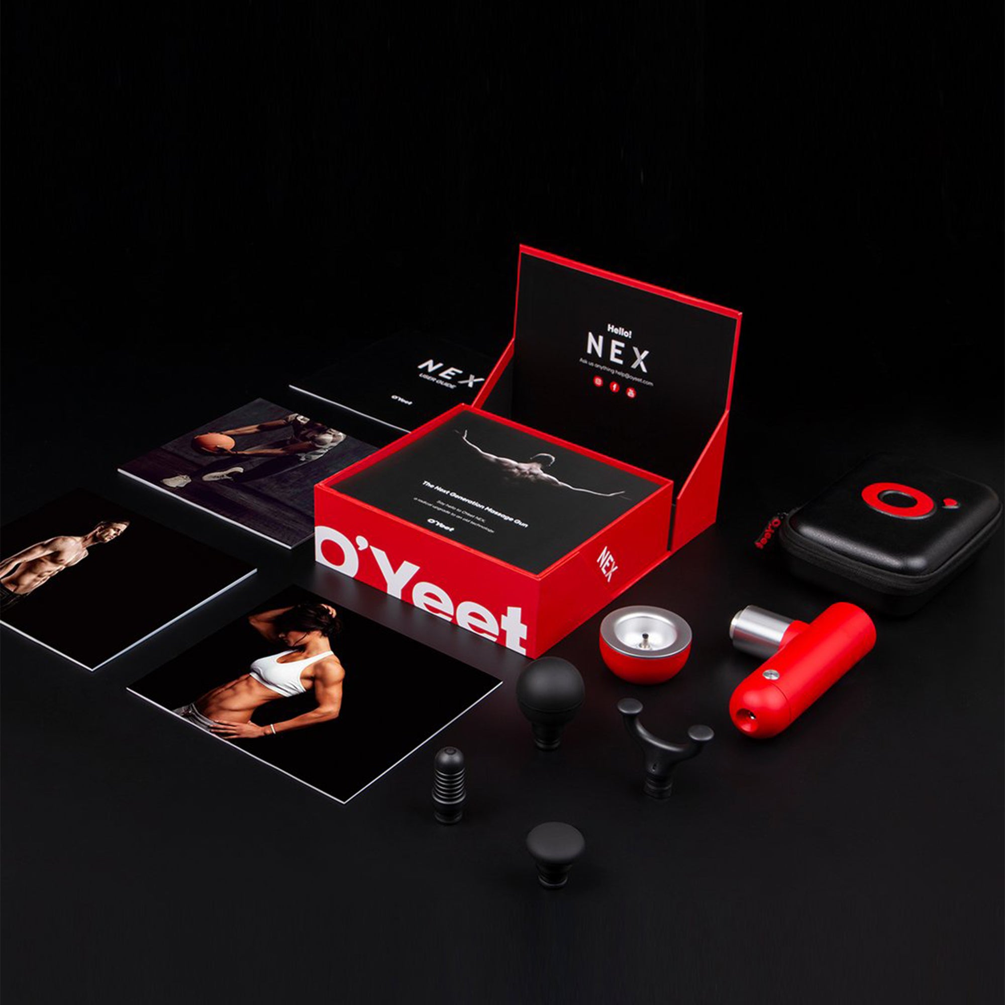 OYeet NEX Massage Gun for Deep Tissue Muscle Treatment Pain Relief and High-Intensity Vibration