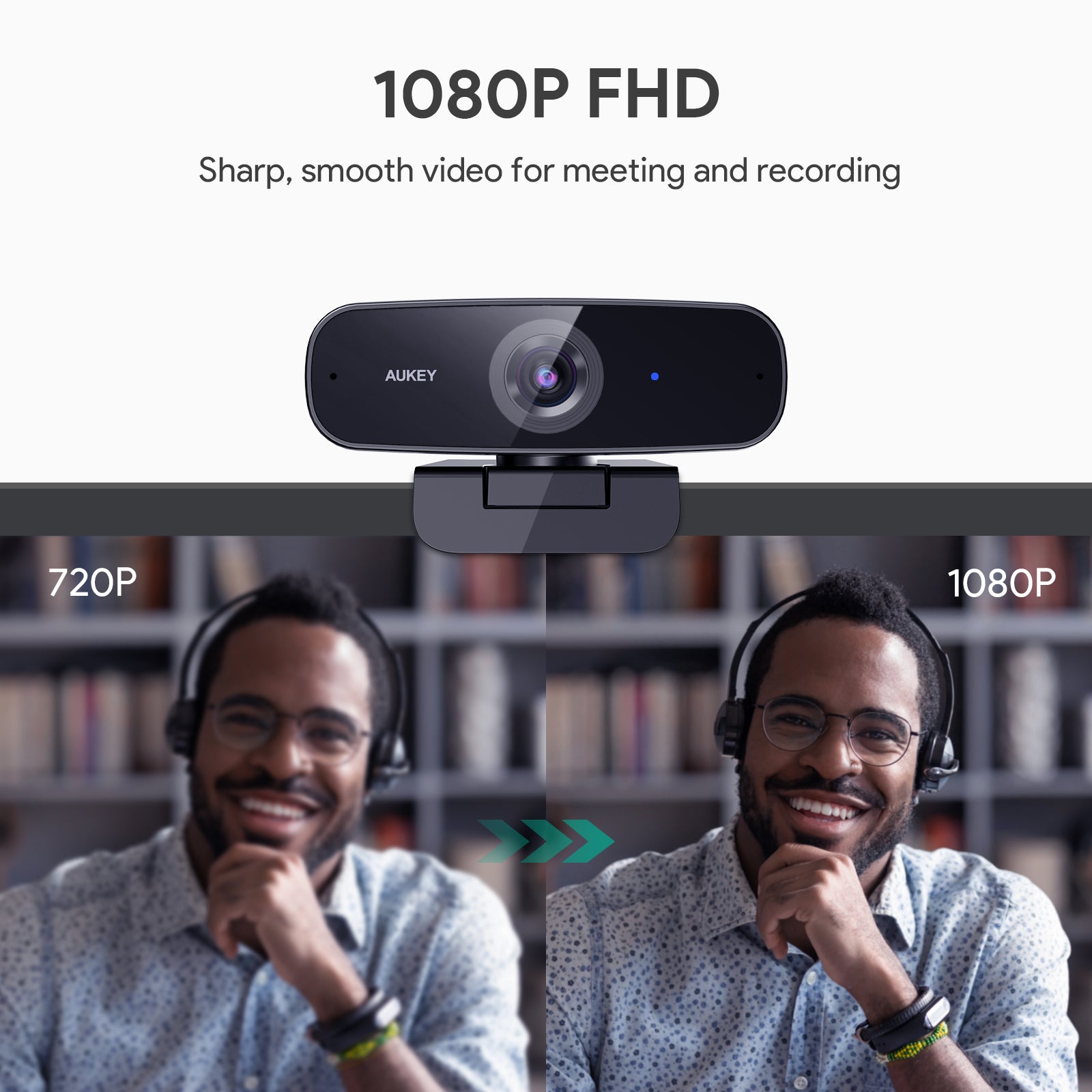 PC-W3 Impression 1080p Webcam Live Streaming Camera with Stereo Microphone