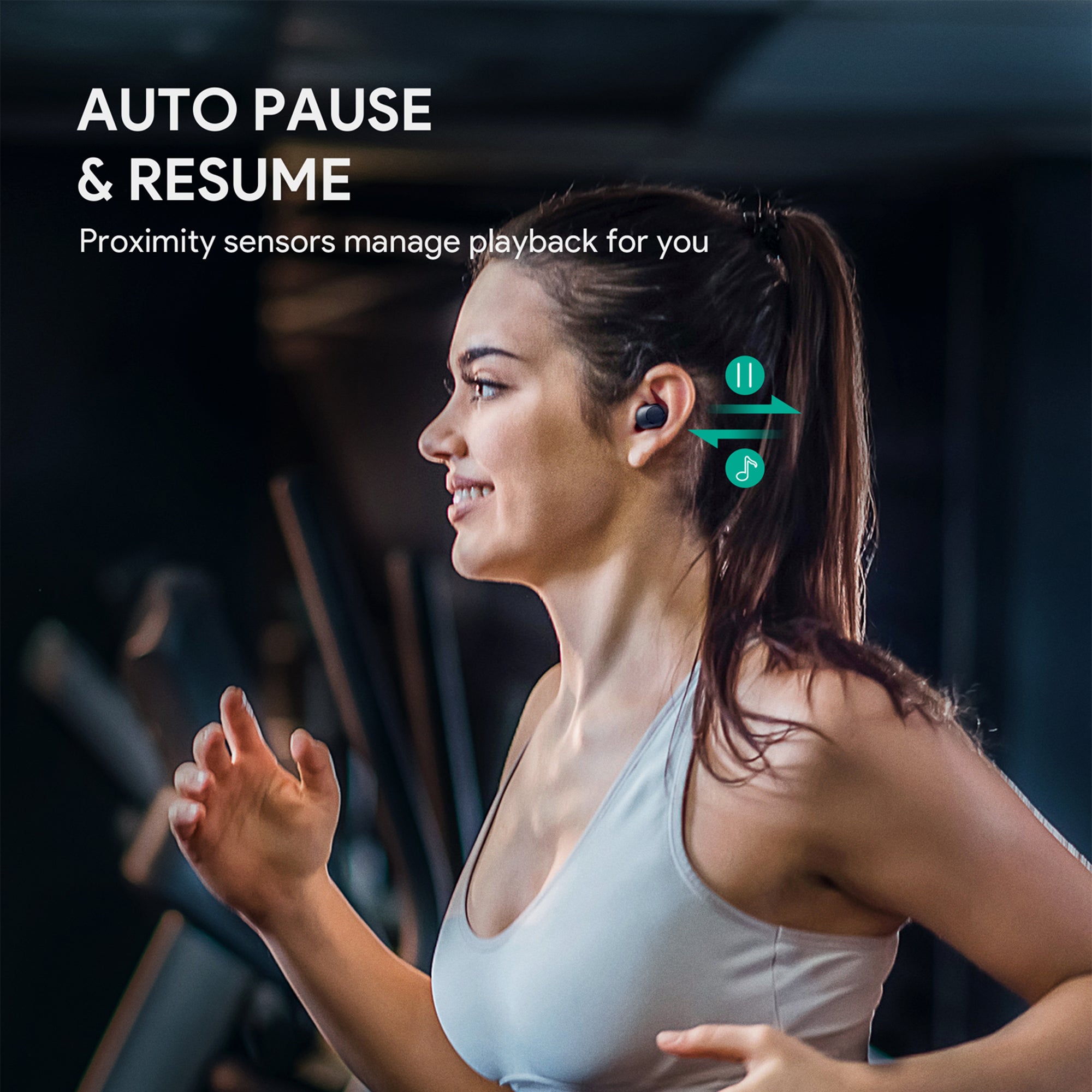 EP-T31 TWS Wireless Charging Earbuds Elevation in-ear Detection